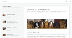 Desktop Screenshot of marsvinssidan.se